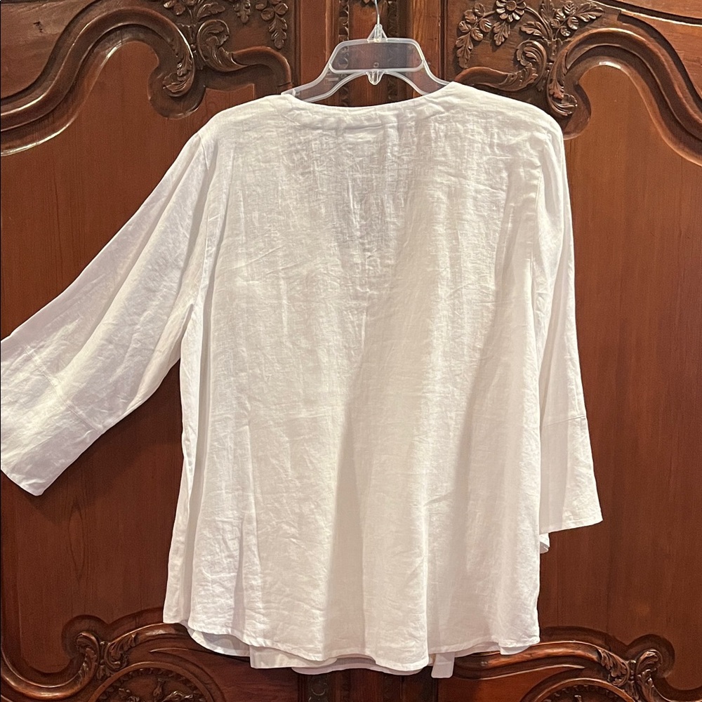 J. Jill Cream Tunic with Gold Accents - Picture 4 of 4
